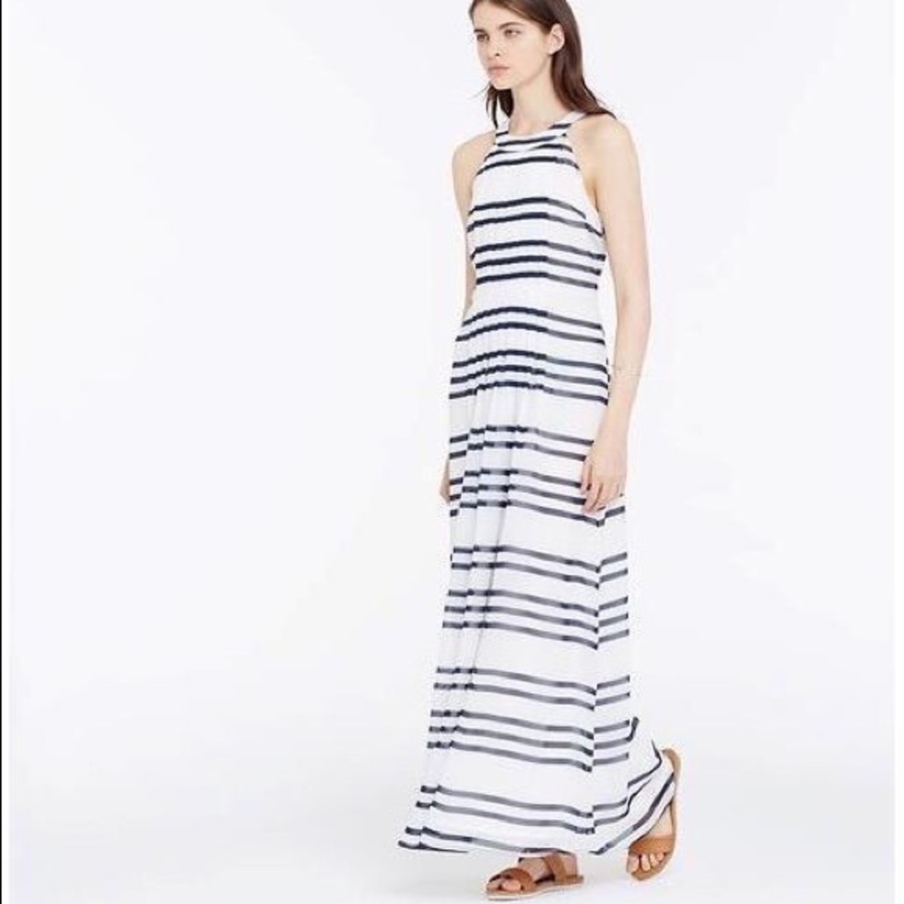 Ann Taylor Striped Maxi Dress